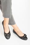 Loyan Babet Siyah Pırıltı Cilt Ayakkabı